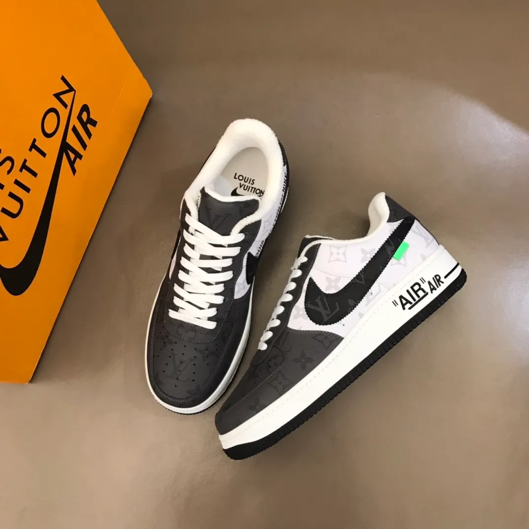 Men's shoes 💰p420 "*OUIS *UITTO*" x OFF-WHITE x Nike tripartite collaboration! Trendy and cool men's casual sports shoes with unrivaled color matching. The design idea basically continues the style of THE TEN. The Swoosh line and tongue label have a very familiar visual effect and are both fashionable and trendy! A must-have for fashionistas! The effect on your feet is absolutely stunning! (The original drawer packaging accessories are complete) Code number 38-45